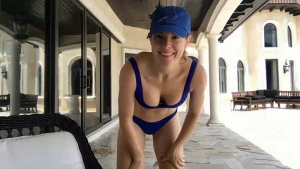 Amanda Cerny Bikini Dance Workout Livestream on fanspics.com