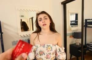 White girl engages in hardcore POV sex with her black stepbrother on fanspics.com