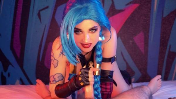 AeryTiefling Jinx Cosplay Porn | Blowjob, Cowgirl and Doggy on fanspics.com