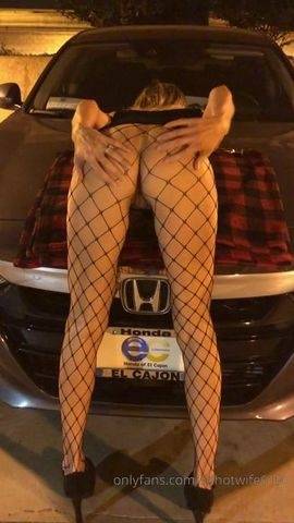 Calihotwife - Whore Sucking Dick in Parking Lot on fanspics.com