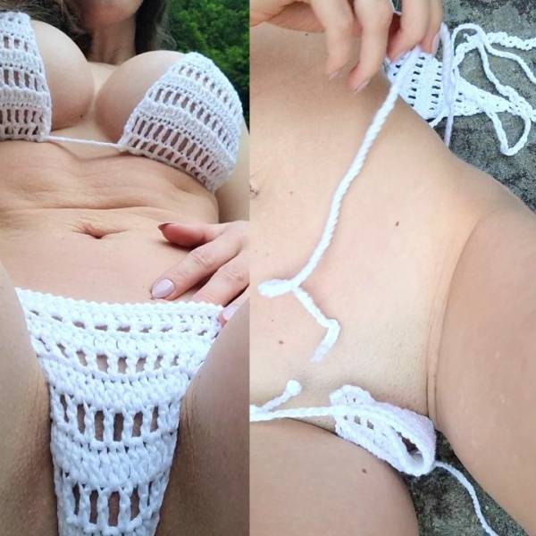 Abby Opel Nude White Knitted Bikini  Video  - Usa on fanspics.com