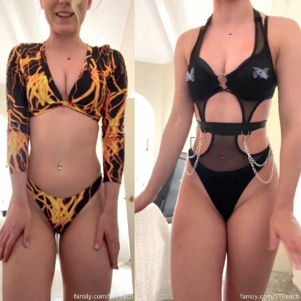 STPeach Sexy Outfit Try On Haul Fansly Video  - Canada on fanspics.com