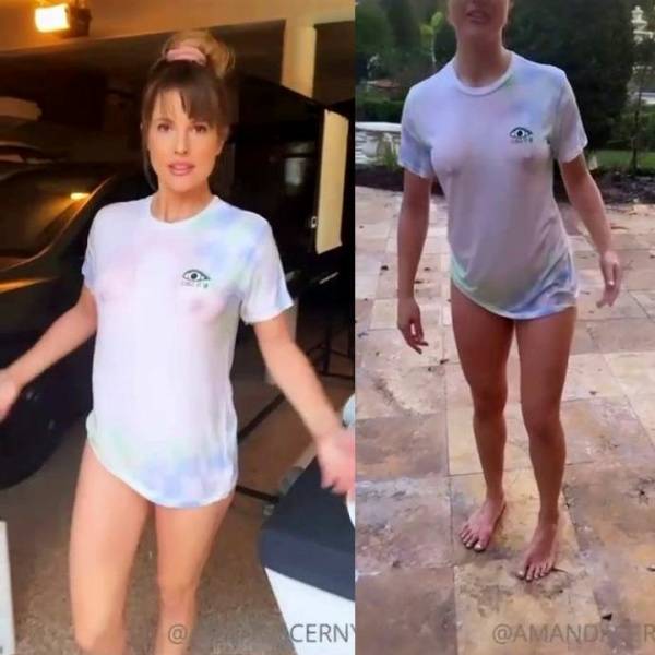 Amanda Cerny Nipples Wet Shirt Onlyfans Video Leaked - Usa on fanspics.com