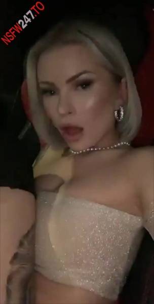 Layna Boo pussy play in Lamborghini snapchat premium xxx porn videos on fanspics.com