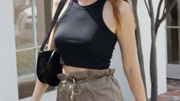 Braless Kendall Jenner Looks Sexy For a Meeting in Beverly Hills on fanspics.com