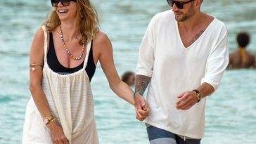 Jodie Kidd & Joseph Bates Enjoy a Romantic Stroll on the Beach in Barbados - Barbados on fanspics.com