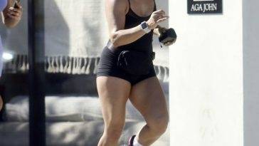 Melina Nasab Gets in a Grueling Workout in LA on fanspics.com