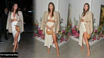 Leggy Cindy Mello Attends the Miss Dior Millefiori Garden Pop-Up Opening in Los Angeles - Los Angeles on fanspics.com