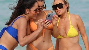 Victoria Larson & Lisa Opie Show Out in Skimpy Bikinis on Miami Beach on fanspics.com