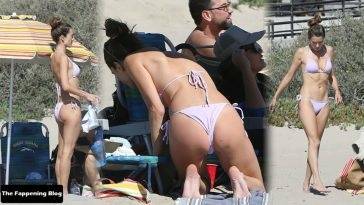 Alessandra Ambrosio Looks Amazing on the Beach in Santa Monica on fanspics.com