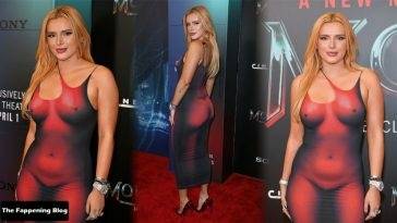 Bella Thorne Stuns in a Stunning Dress at the 18Morbius 19 Screening in LA on fanspics.com