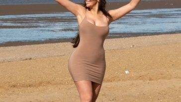 Chloe Ferry Enjoys a Beach Day with Her Boyfriend Johnny Wilbo in Norfolk on fanspics.com