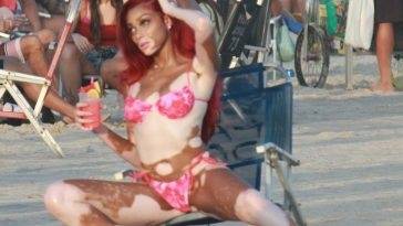 Winnie Harlow Shows Off Her Sexy Bikini Body at Ipanema Beach on fanspics.com