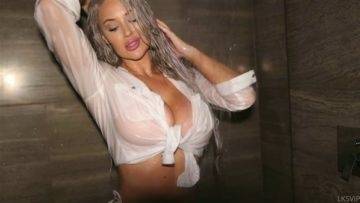 Laci Kay Somers Topless Wet Shower Video  on fanspics.com