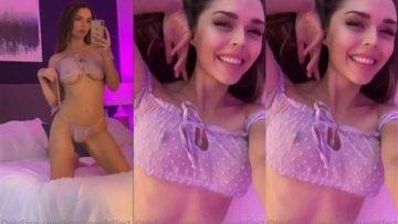 HeatheredEffect Topless See Through Lingerie Teasing Video  on fanspics.com