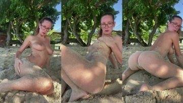 Emily Agnes Nude Beach Tease  Video  on fanspics.com