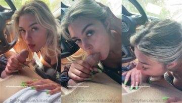 Kittiebabyxxx Nude Car Blowjob Porn Video  on fanspics.com