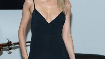 Braless Poppy Delevingne Arrives at the Ralph Lauren Fashion Show in NYC on fanspics.com