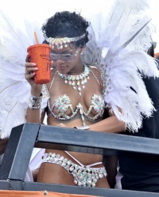 Rihanna Nip Slip Barbados Festival Photos  - Barbados on fanspics.com