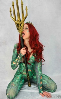 BarbieN9 Aquaman Queen Mera Cosplay  Set  on fanspics.com