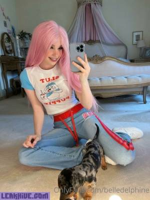 Belle Delphine And Puppy Onlyfans Set  on fanspics.com