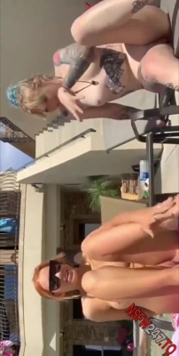 Maddison Morgan & Ashleigh Blue Nude public sunbathing show snapchat premium xxx porn videos on fanspics.com