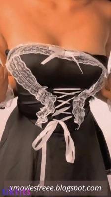 Loren - Naughty maid ready to satisfy big-tits maid lingerie on fanspics.com