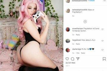 Belle Delphine Nude Tease Bondage Video  on fanspics.com