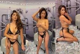 Arianny Celeste Nude Black Lingerie Tease Video Leaked on fanspics.com