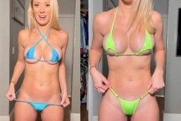 Vicky Stark Nude Micro Bikini Try On Haul Video  on fanspics.com