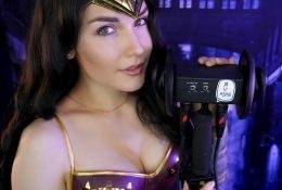 KittyKlaw ASMR Wonder Woman Licking Video  on fanspics.com