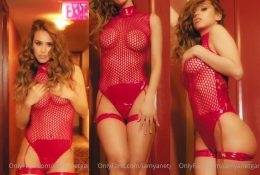 Yanet Garcia See Through Red Lingerie Tease Video  on fanspics.com