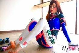 MyKinkyDope DVa OverWatch Cosplay Handjob FootJob JOI Video on fanspics.com