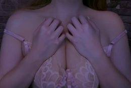 Peachy Whispering ASMR Breast Play Video on fanspics.com