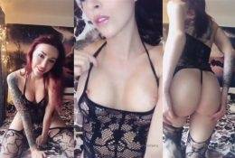 Lera Himera OnlyFans Black Lingerie Video on fanspics.com