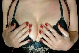 Flirty ASMR OnlyFans Breast Massage Video on fanspics.com
