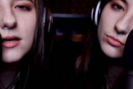 AftynRose ASMR Twin Moaning & Kissing Video! on fanspics.com