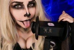 KittyKlaw ASMR Skeleton Licking & Mouth Sounds on fanspics.com