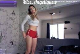 Miss Angeliquew Twitch Streamer Booty Shorts Show on fanspics.com