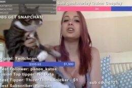 Twitch Streamer Nipple Slip MVP Cat on fanspics.com