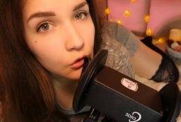 KittyKlaw ASMR Licking & Mouth Sounds Video on fanspics.com