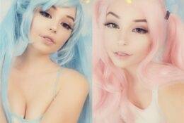 Belle Delphine Blue & Pink hair Snapchat Photoshoot on fanspics.com