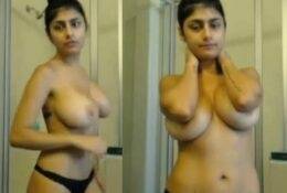 Mia Khalifa Private Shower Nude Porn Video on fanspics.com