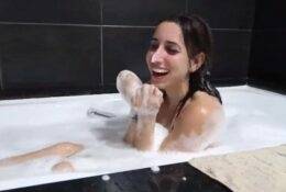 Christina Khalil Topless Bathing Lewd Video on fanspics.com