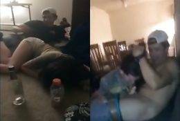 2 drunken teens suck their friends 19 dicks at a party on fanspics.com