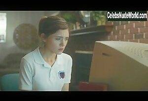 Natalia Dyer Sexy in Yes, God, Yes Sex Scene on fanspics.com