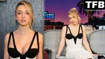 Sydney Sweeney Shows Off Her Sexy Boobs on 18The Late Late Show with James Corden 19 Show in LA (16 Photos + Video) on fanspics.com