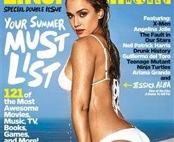 Jessica Alba In A Bikini On The Cover Of Entertainment Weekly on fanspics.com