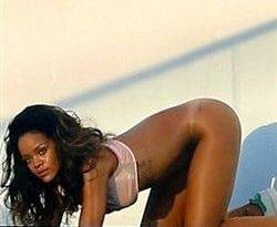 Rihanna Bottomless On All Fours Photo Shoot on fanspics.com