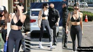 Kendall Jenner Shows Off Her Sexy Tits & Cameltoe in West Hollywood on fanspics.com